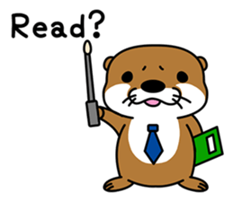 Otter poppa (English) sticker #9000020