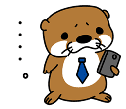 Otter poppa (English) sticker #9000021