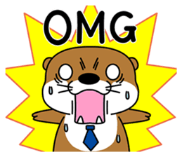 Otter poppa (English) sticker #9000022