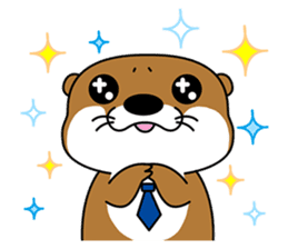 Otter poppa (English) sticker #9000024