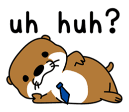 Otter poppa (English) sticker #9000025