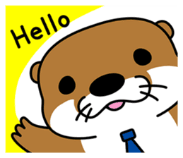 Otter poppa (English) sticker #9000028