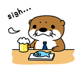 Otter poppa (English) sticker #9000032