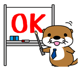 Otter poppa (English) sticker #9000037