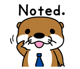 Otter poppa (English) sticker #9000039