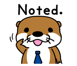 Otter poppa (English) sticker #9000039