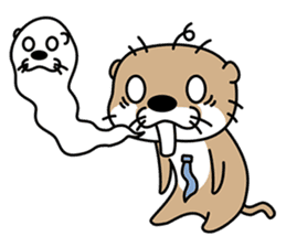 Otter poppa (English) sticker #9000042