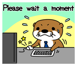 Otter poppa (English) sticker #9000054