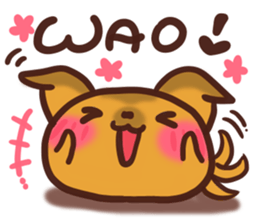 Daifuku-Wanwan sticker #9000276