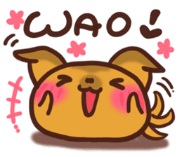 Daifuku-Wanwan sticker #9000276