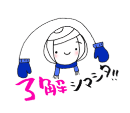 writing brush girl vol.9 sticker #9000621