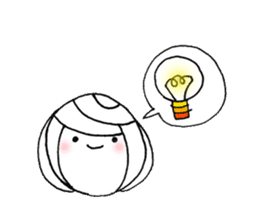 writing brush girl vol.9 sticker #9000634