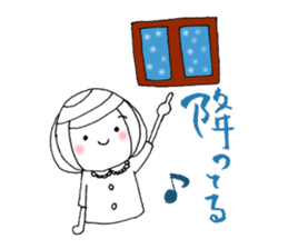 writing brush girl vol.9 sticker #9000638