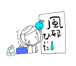 writing brush girl vol.9 sticker #9000642