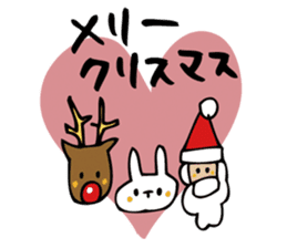 Rabbit of Christmas and New Year's sticker #9000656