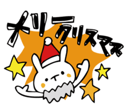 Rabbit of Christmas and New Year's sticker #9000657