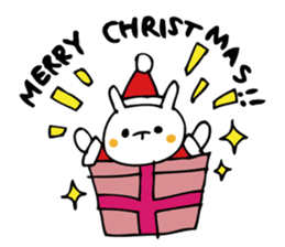 Rabbit of Christmas and New Year's sticker #9000660