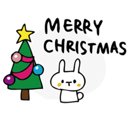 Rabbit of Christmas and New Year's sticker #9000661