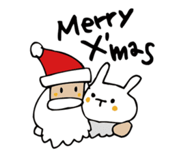 Rabbit of Christmas and New Year's sticker #9000662