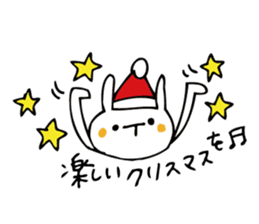 Rabbit of Christmas and New Year's sticker #9000667