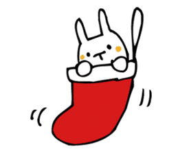 Rabbit of Christmas and New Year's sticker #9000672