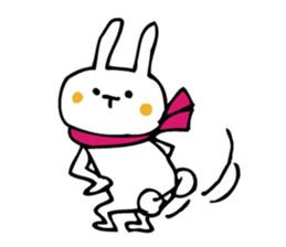 Rabbit of Christmas and New Year's sticker #9000675