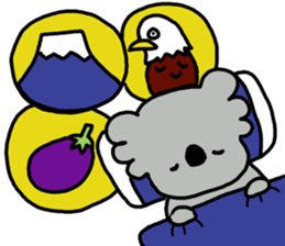 A Happy new year. New Year's card sticker #9001014