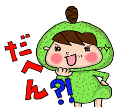 Tottori dialect Sticker of Odango U-ko sticker #9001219