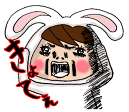 Tottori dialect Sticker of Odango U-ko sticker #9001248