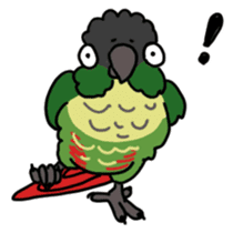Scales parakeet Sticker sticker #9001316
