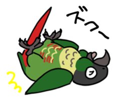 Scales parakeet Sticker sticker #9001321