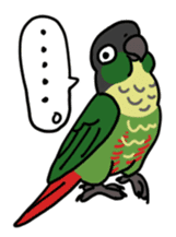 Scales parakeet Sticker sticker #9001323