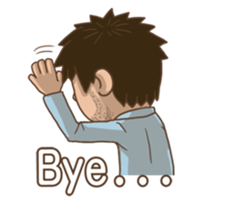 Are you OK?? Blue Man sticker #9001716