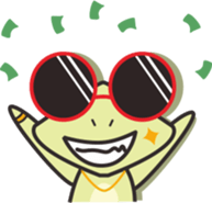 Low key Frog sticker #9002161