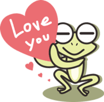 Low key Frog sticker #9002172