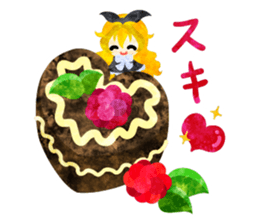 Sticker of Sweets and little people sticker #9002764