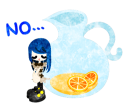 Sticker of Sweets and little people sticker #9002768