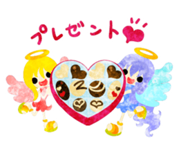 Sticker of Sweets and little people sticker #9002769