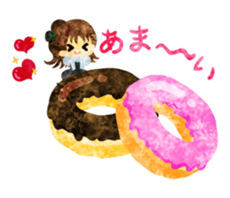 Sticker of Sweets and little people sticker #9002770