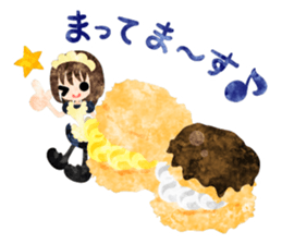 Sticker of Sweets and little people sticker #9002773