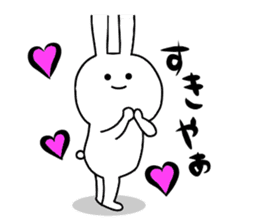 Kansai dialect of rabbit. sticker #9003348