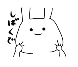 Kansai dialect of rabbit. sticker #9003360