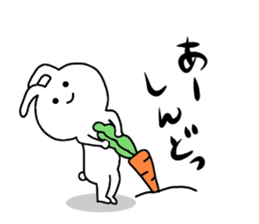 Kansai dialect of rabbit. sticker #9003373