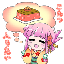 New years conversation Japanese Moe sticker #9003979