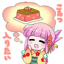 New years conversation Japanese Moe sticker #9003979