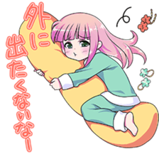 New years conversation Japanese Moe sticker #9003999
