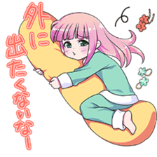 New years conversation Japanese Moe sticker #9003999