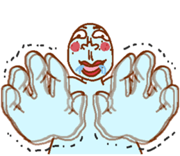 Weirdo festival blue man sticker #9004140