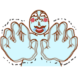 Weirdo festival blue man sticker #9004140