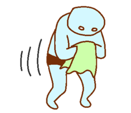 Weirdo festival blue man sticker #9004166